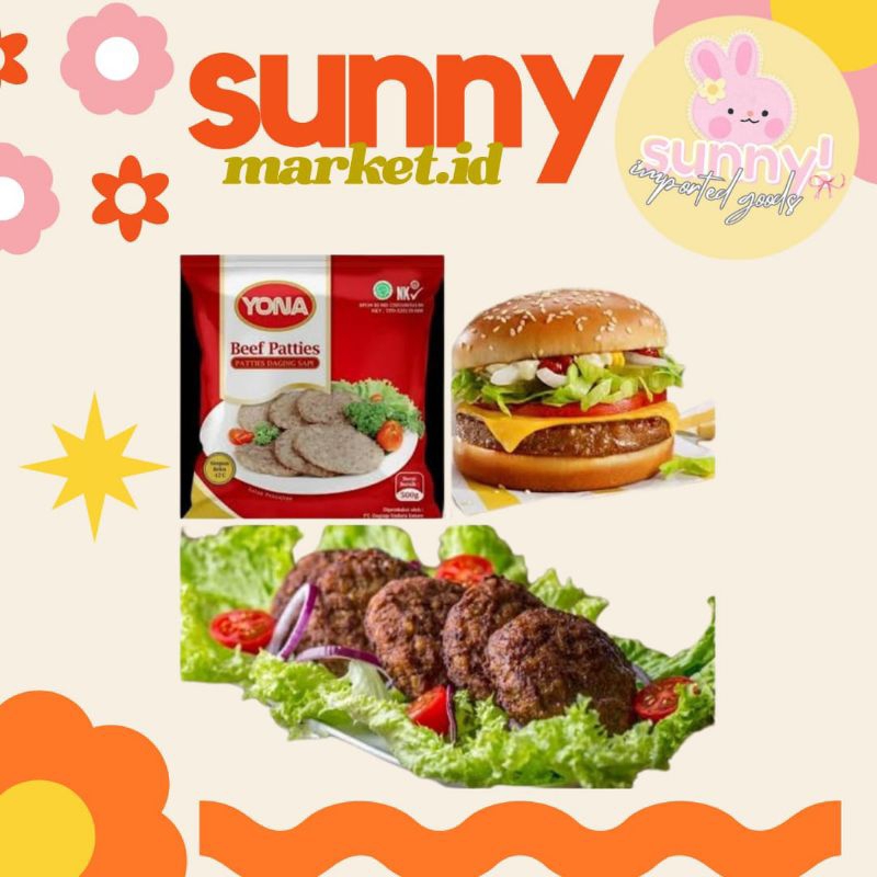 

SUNNYMARKET - YONA BEEF PATTIES BEEF PATTY 500 GR