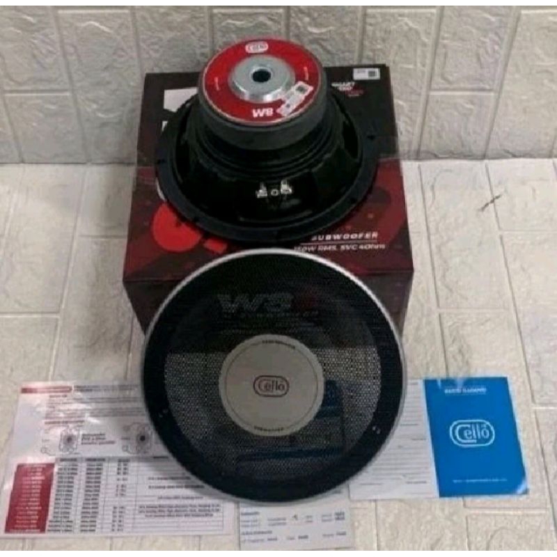 SUBWOOFER 8inch DOUBLE COIL CELLO W8XL