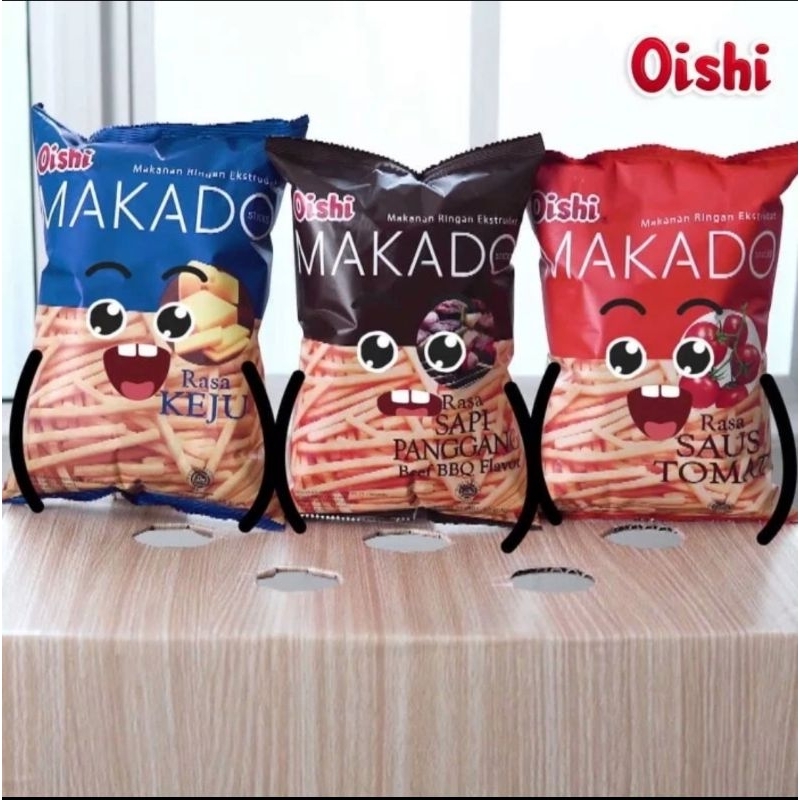 

Cemilan Snack Chiki Oishi Makado Kemasan 60Gram