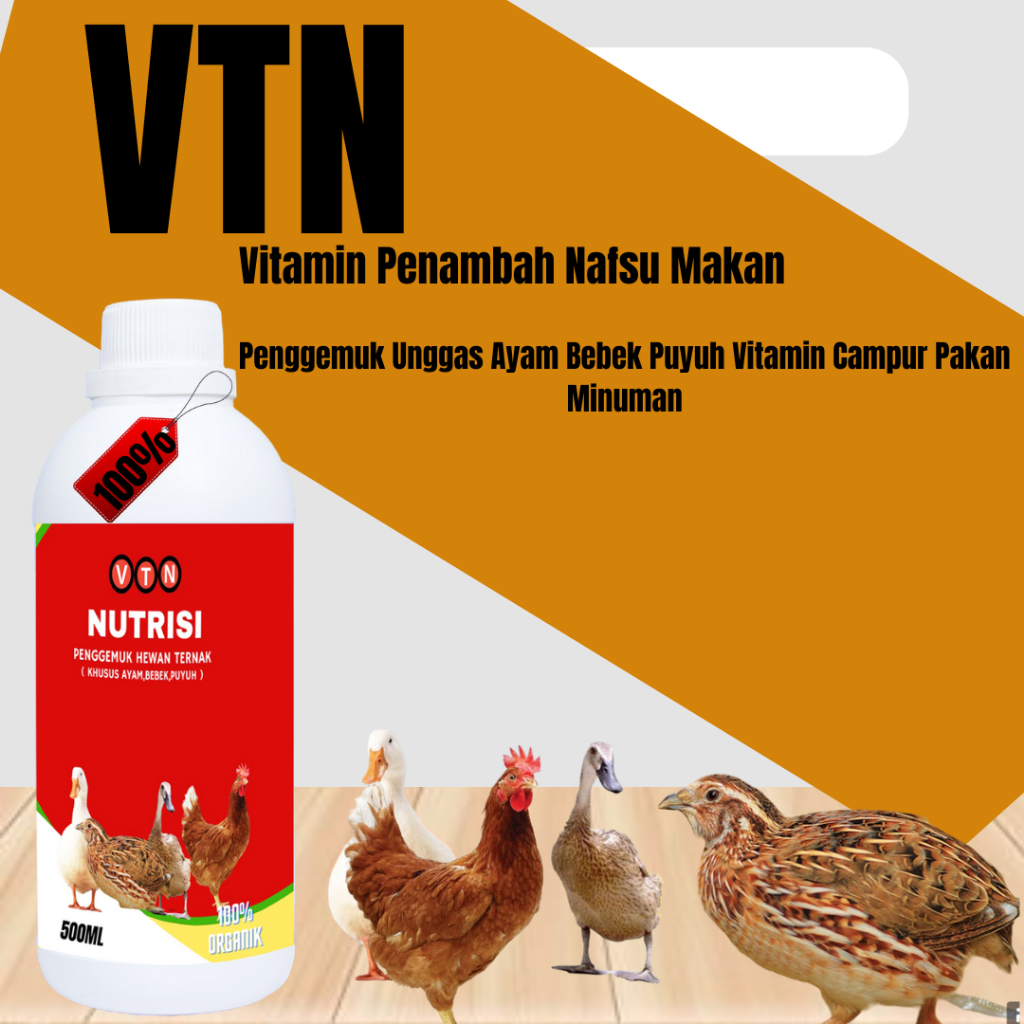 VTN Vitamin Ayam cepat besar Untuk Ayam Kampung Ayam Bangkok Ayam Petelur ayam Aduan dan Obat Ayam