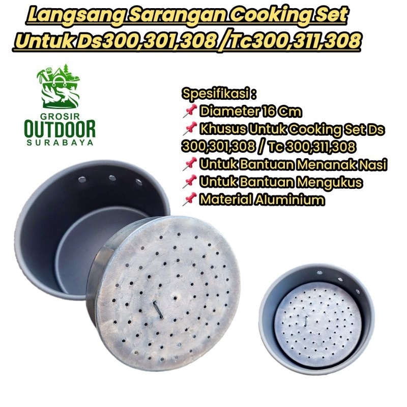 langseng Sarangan Cooking Set Untuk Cooking Set Ds300 Ds301 dan Ds308