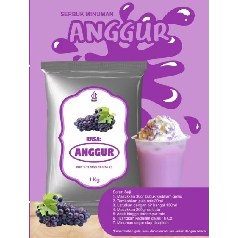 

powder drink serbuk minuman instan