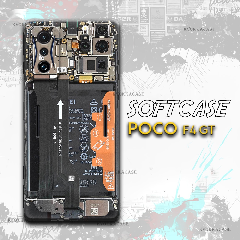 SOFTCASE XIAOMI POCO F4 GT | KESING KEREN MESIN HP (AA08) | SOFTCASE KARET LENTUR | PELINDUNG KAMERA
