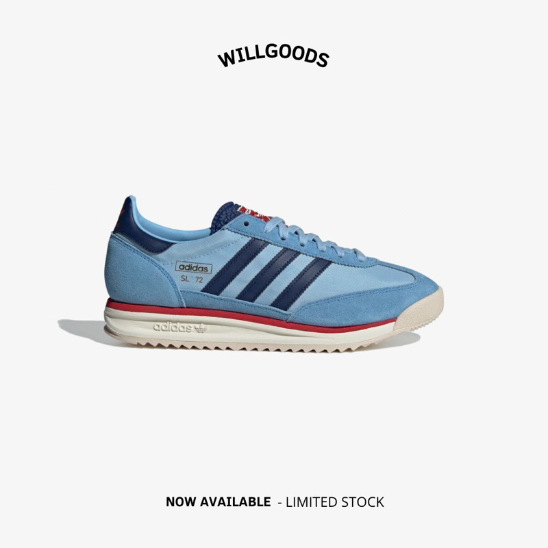 Adidas SL72 / SL 72 Light Blue Better Scarlet Unisex Original Resmi BNIB