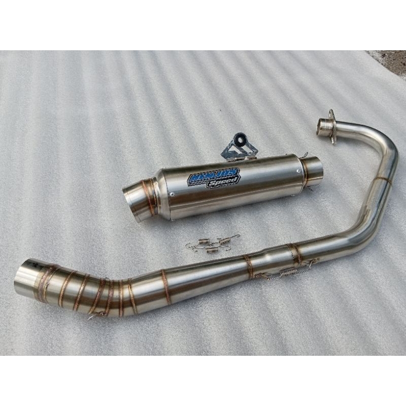 Knalpot model kompetisi inlet 50 cb gl mp tiger original benjos speed