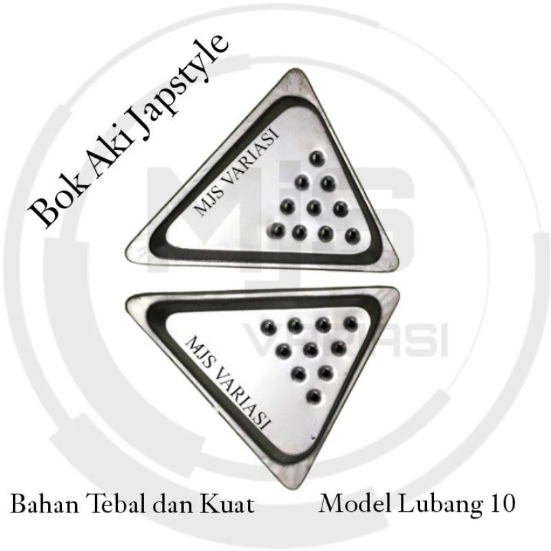 TUTUP COVER AKI ACCU BOX BOK AKI MOTOR COSTUM JAPSTYLE  CLASSIC KLASIK UNIVERSAL (1 SET KANAN KIRI)