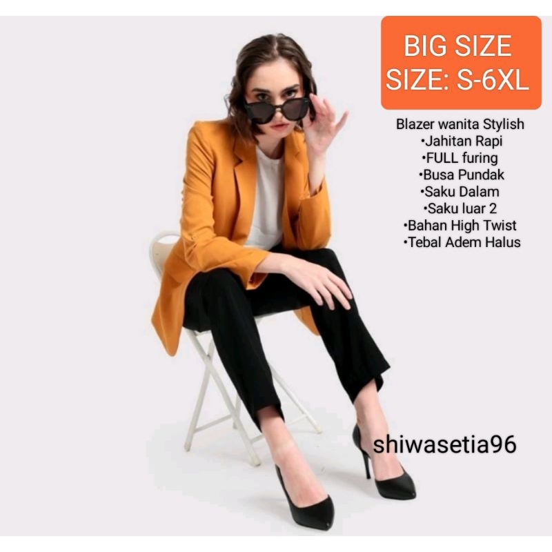 Jas Blazer Wanita /Atasan Seragaman kerja Kantor wanita / Jas Kerja wanita formal
