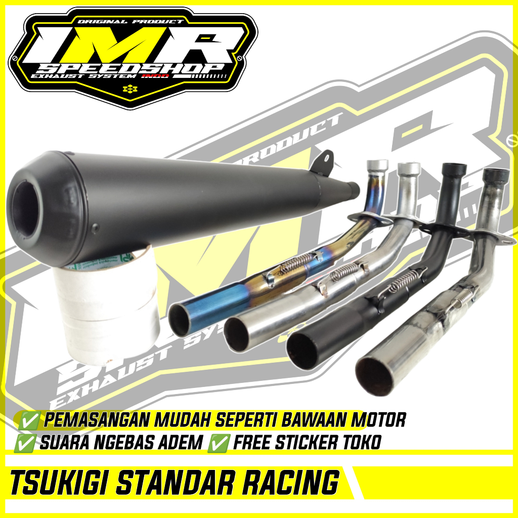 KNALPOT TSUKIGI STANDAR RACING ASTREA GRAND PRIMA STAR IMPRESSA LEGENDA C70