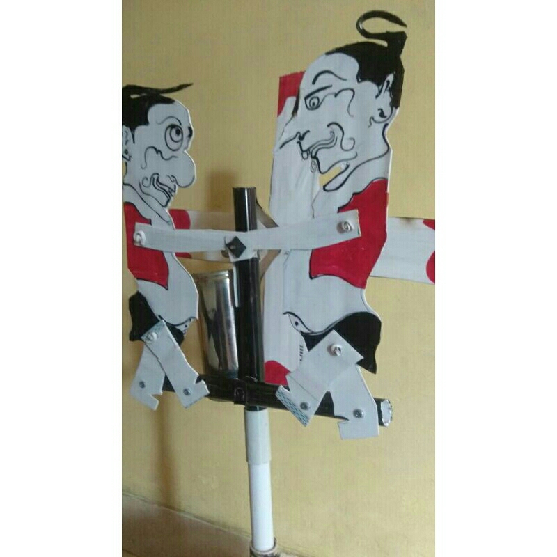 Mainan kincir Angin handmade karakter Punokawan