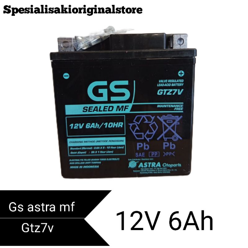 aki kering motor murah original gs SEALED mf