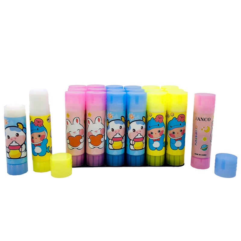 

(24 PCS) GLUE STICK VANCO 10GR - 23GR ANIMAL / LEM KERTAS / LEM STICK
