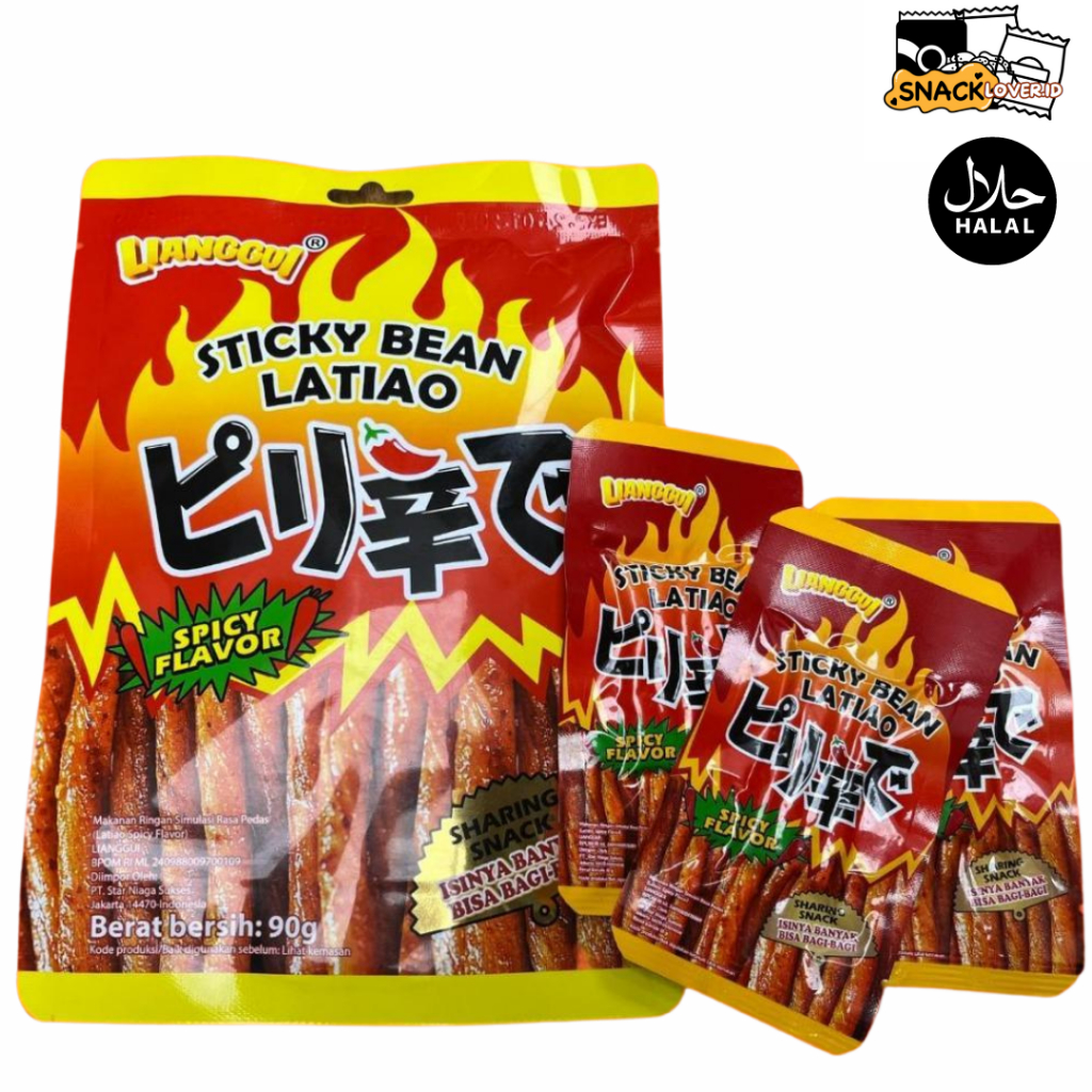 

Lianggui Sticky Bean Latiao Spicy Flavour Halal Cemilan Snack Viral