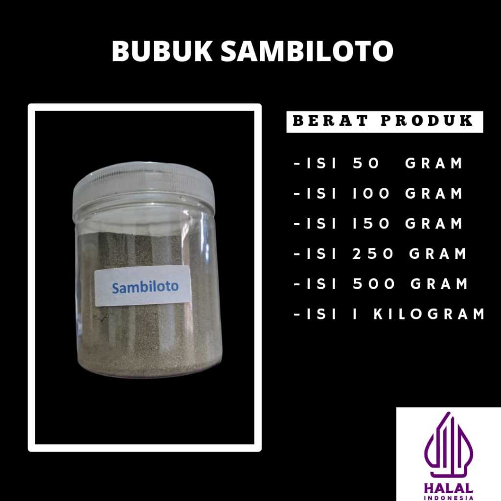 

Sambiloto bubuk alami tanpa bahan pengawet dan pewarna buatan