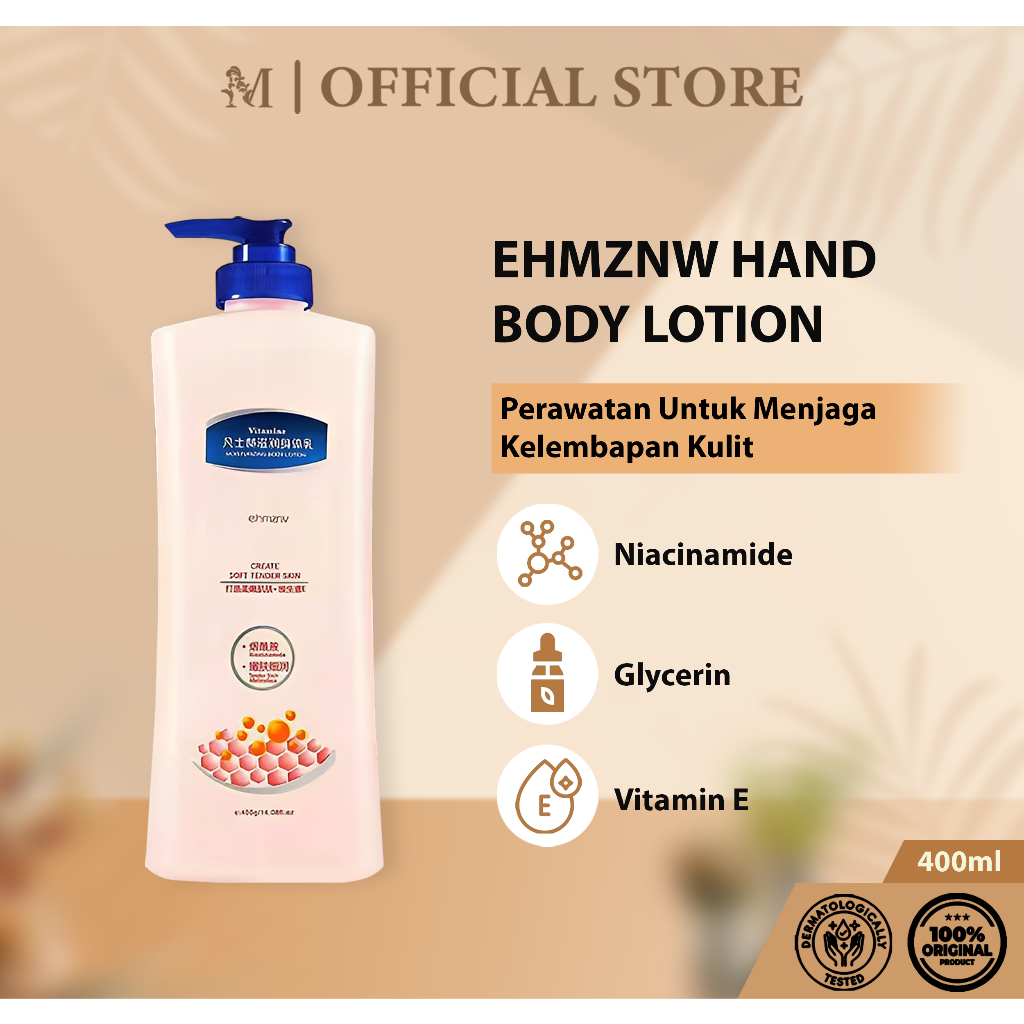 Lotion Pemutih badan /  Body lotion Brightening 400g  / Menghidrasi dan melembabkan Wangi tahan lama