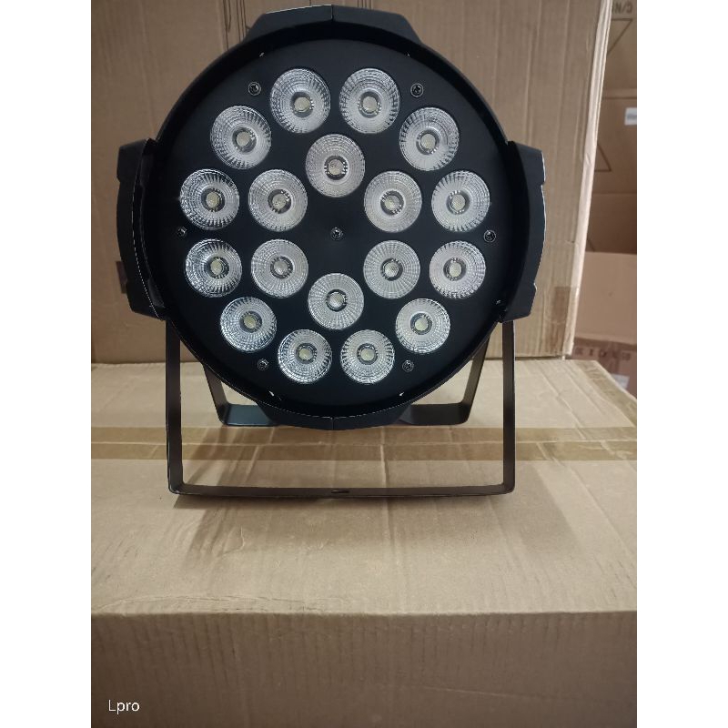 Lampu panggung sorot parled par LED 18 x 10 watt full color 4 in 1 rgbw redsun