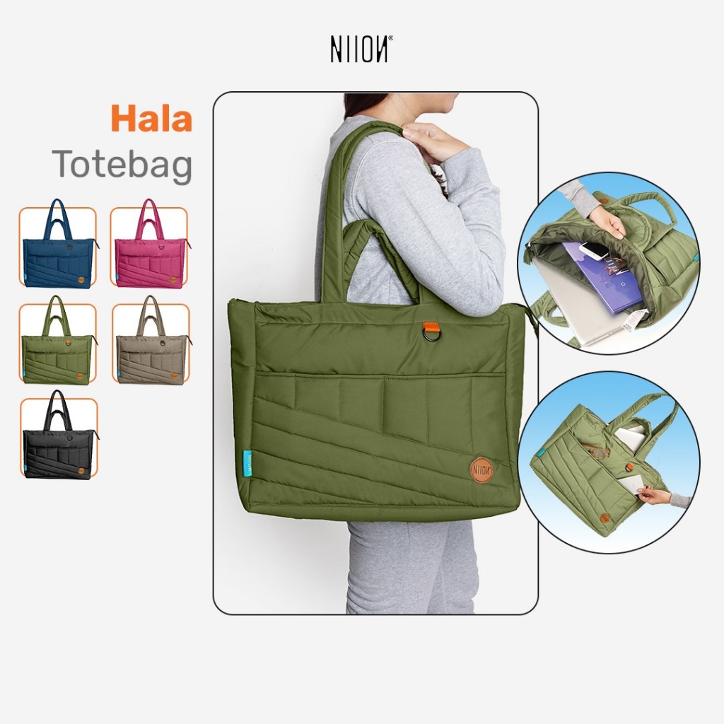 Niion Hala Tote Bag / Tas Jinjing Multifungsi Wanita Pria