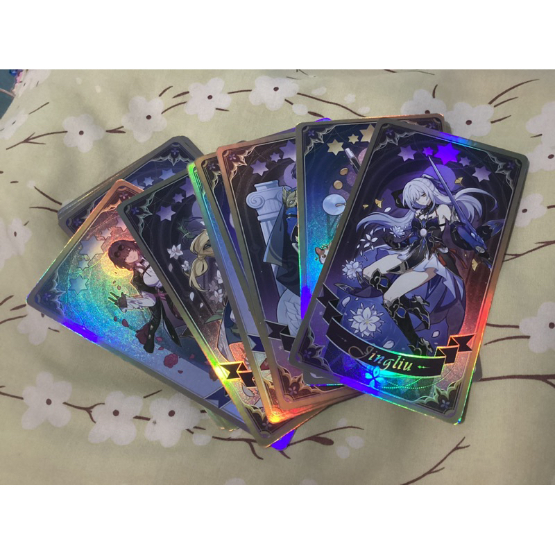 [BACA DESKRIPSI] Honkai Star Rail Hologram Ticket Postcard