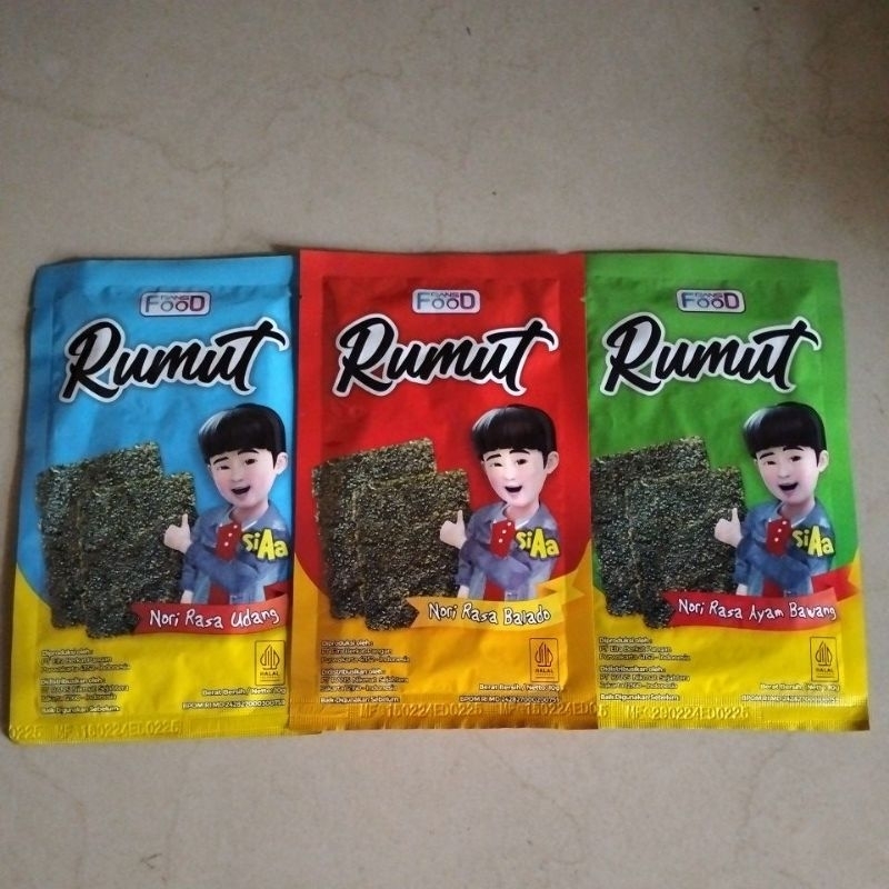 

Rumput Laut Rumut Si Aa Rans Food 10gr (exp feb 25)