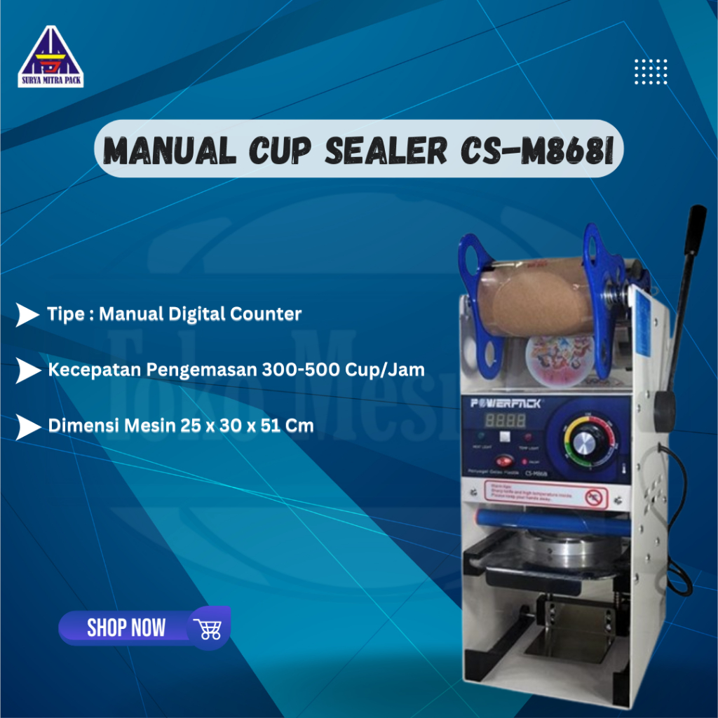 Manual Cup Sealer CS-M868I Alat penutup minuman Mesin Press Gelas Plastik, Mesin minuman, Mesin Cup