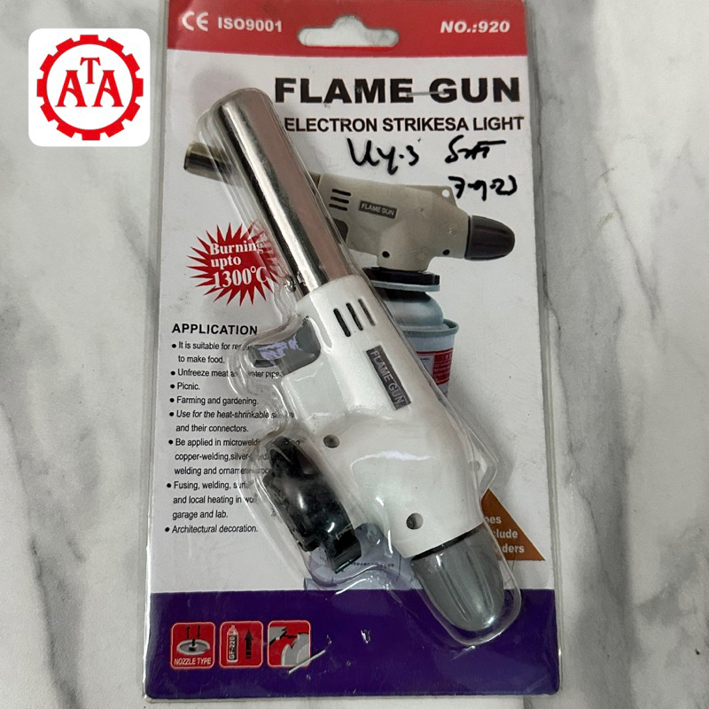 Gas torch portable / kepala gas alat pematik api / flame gun BBQ daging sushi / korek gas api