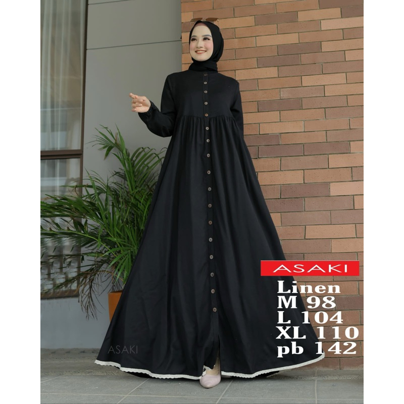 ALLE - Gamis ASAKI / Gamis Linen Premium