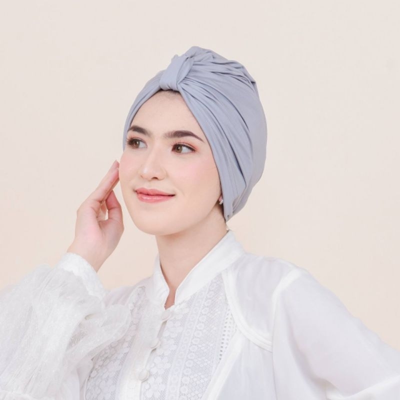 Pussat ❤️ Emily Turban Jersey Korea Premium Turban Wanita Muslim Turban Lilit Dewasa Turban Instan K