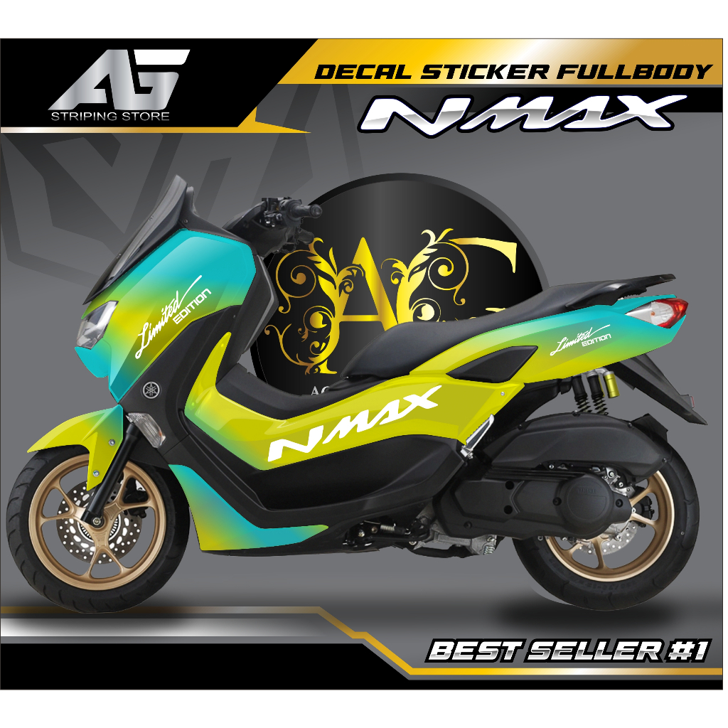 stiker decal full body nmax-decal full body nmax new/old motif polos simpel01