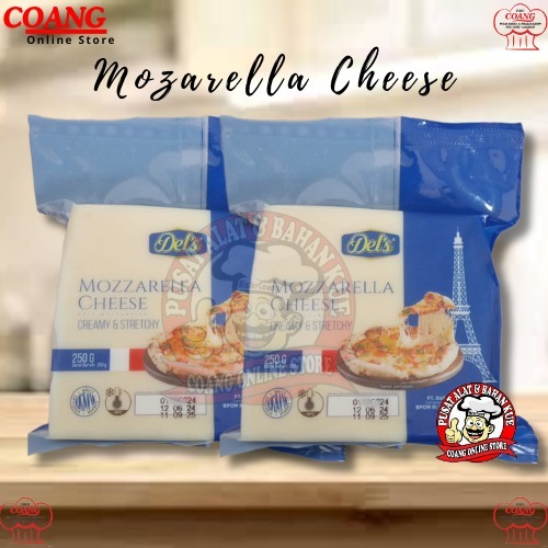

DEL'S Mozzarella Cheese Stretchy memberikan rasa creamy yang lezat, mudah meleleh dan menyebar saat dipanggang serta ekstra stretchy saat masih hangat