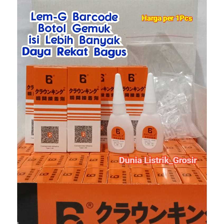 

GROSIR PARTAI TERMURAH!!! Lem G Barcode isi Lebih Banyak/ Lem G Botol Gemuk Serbaguna Lem Korea Lem G Barcode, Grosir Murah!!!