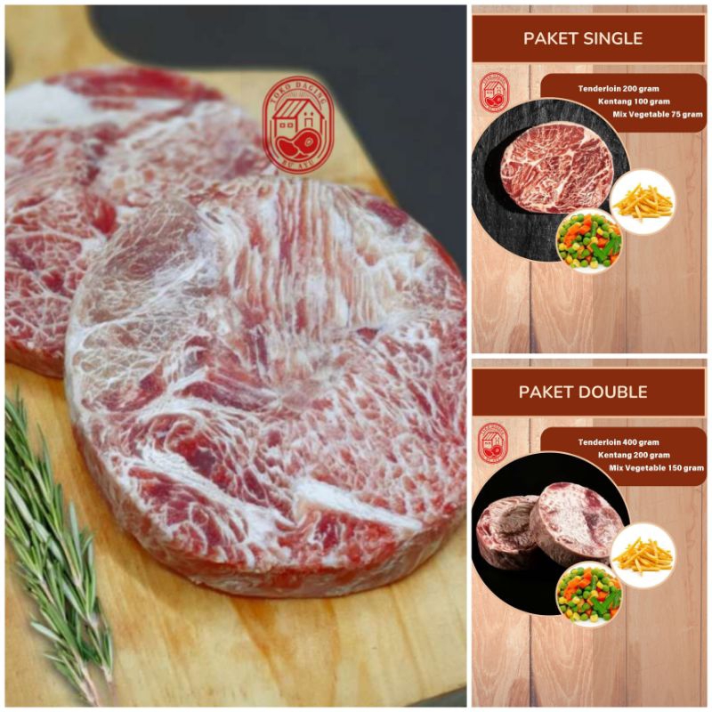 

Paket Steak Tenderloin Meltique / Wagyu Meltik