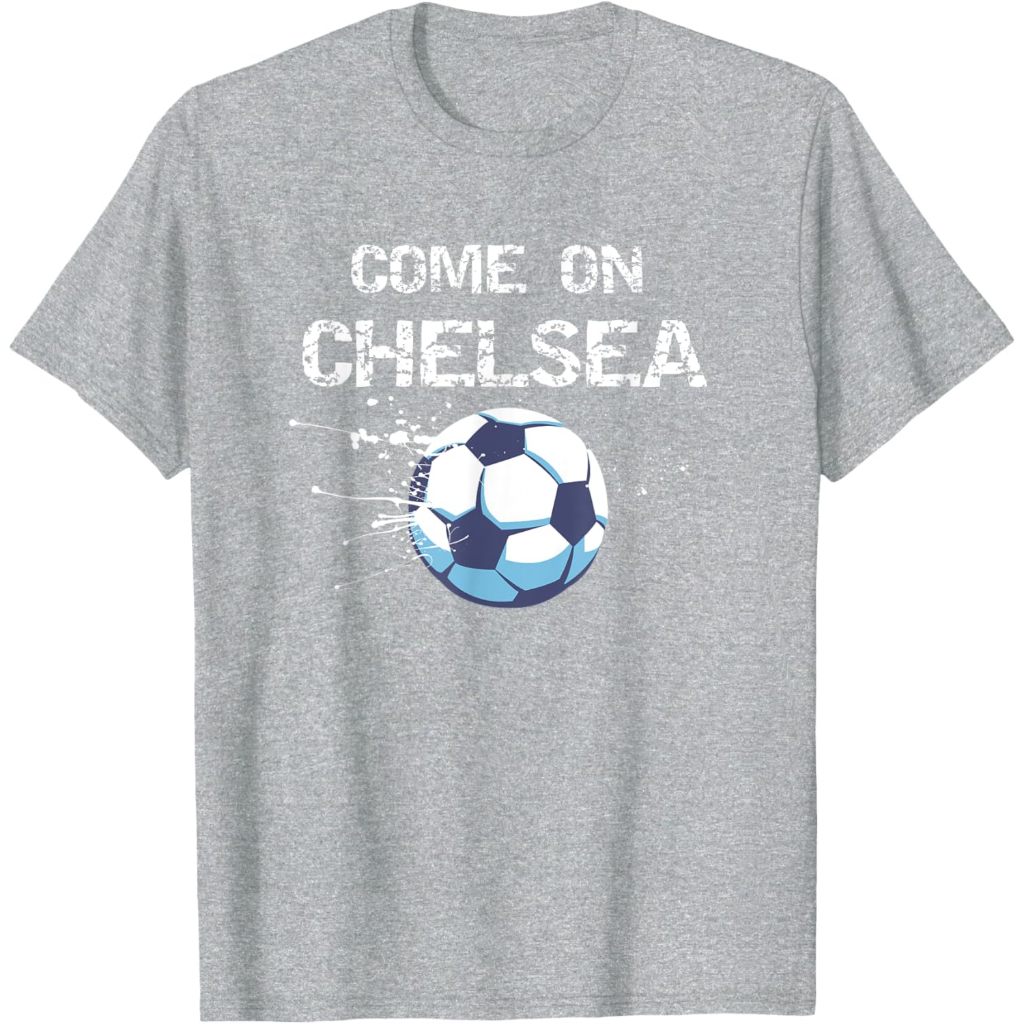 Baju Kaos Dewasa Come On Chelsea Football Soccer Fans Soccer Player Lovers T-Shirt Pakaian Fashion A