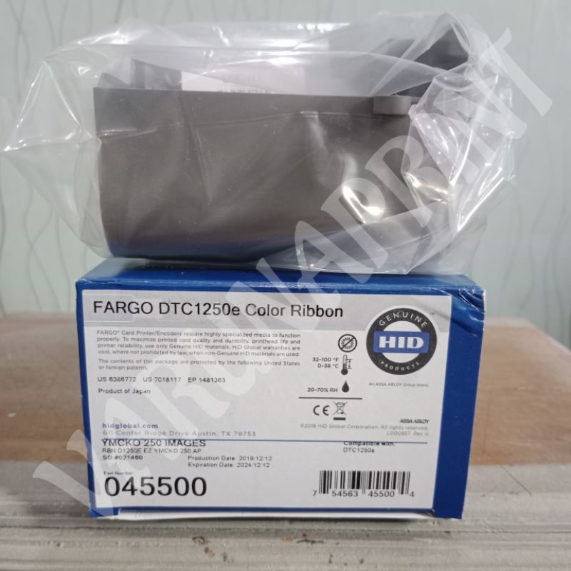Ribbon Color YMCKO 45500 Fargo / 45500 / Fargo / Fargo DTC1250e / Ribbon Fargo / Ribbon 45500
