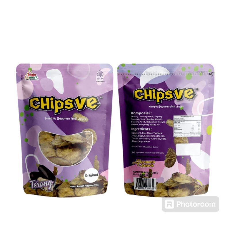 

Keripik Terong Original Asli Jogja Merek CHipsVe 75 g