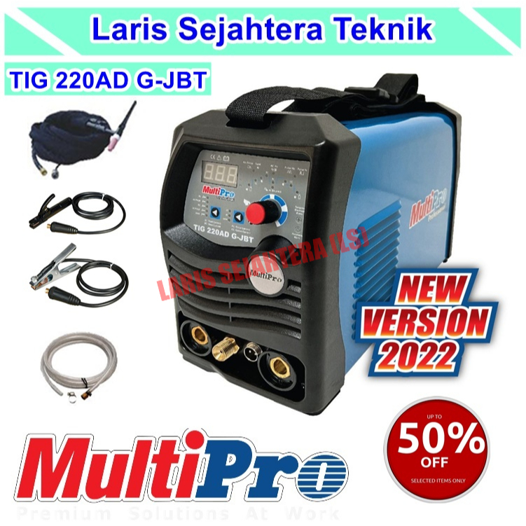 Mesin Las argon Multipro TIG 220 Ad G-JBT AC/DC Inverter