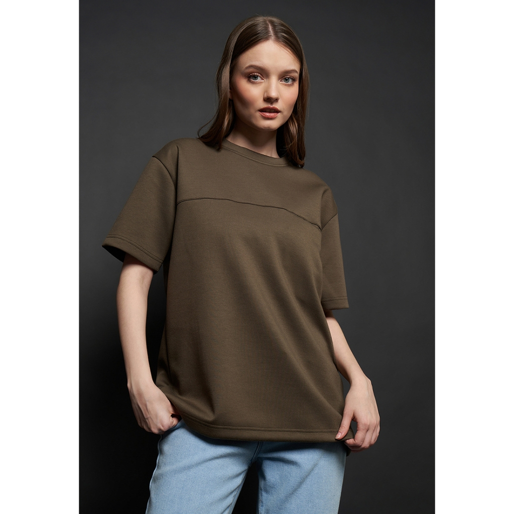 K&S SEAMLESS POCKET TEE ARMY-Kaos Polos Atasan Pria dan wanita
