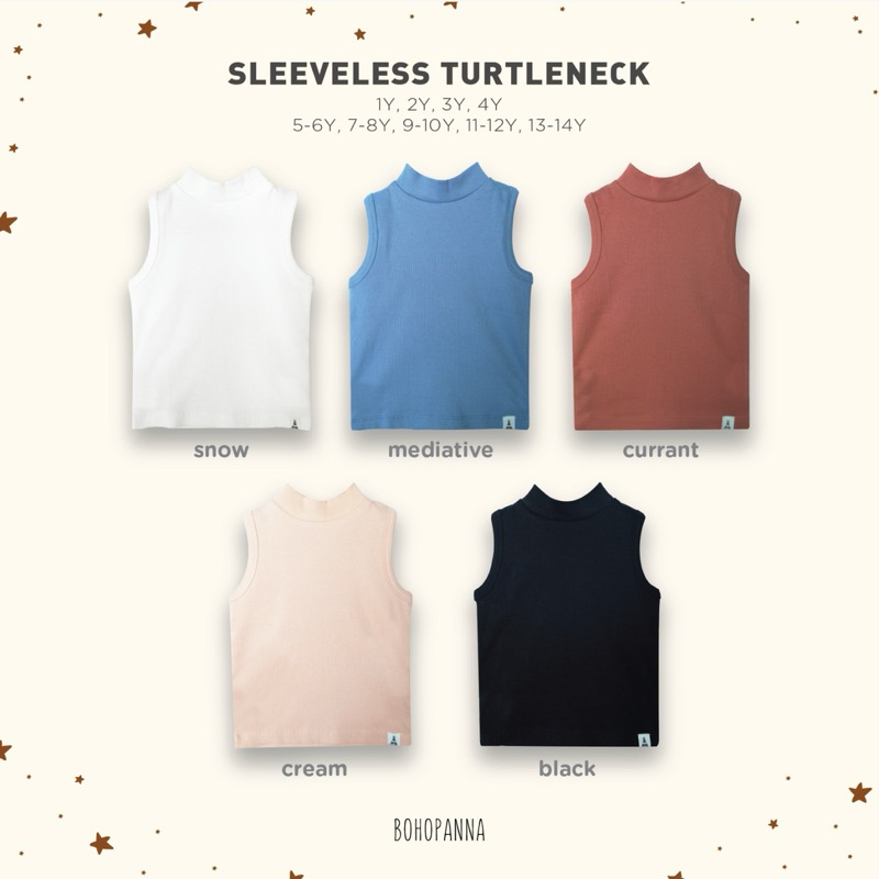 Sleeveless turtleneck