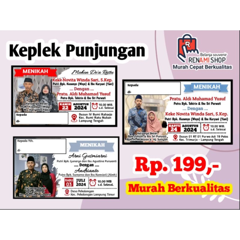 Keplek Punjungan / Undangan Besek