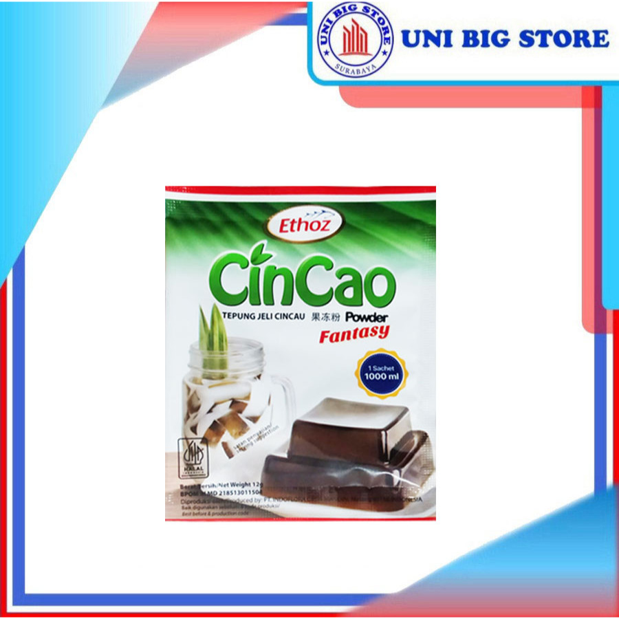 

Ethoz Cincao Tepung Jeli Cincau 12 gr Grass Jelly Powder