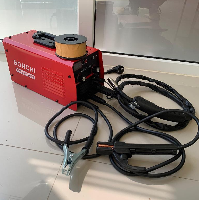 Mesin Las BONCHI Inverter MIG-250 120A IGBT Mesin las mig tanpa gas Inverter Trafo las Mesin las low