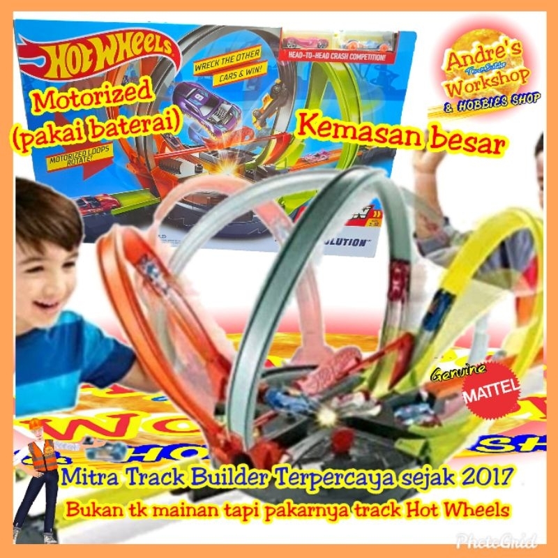 Hotwheels track ROTO Revolution ori Hot Wheels track MOTORIZED Booster Loop