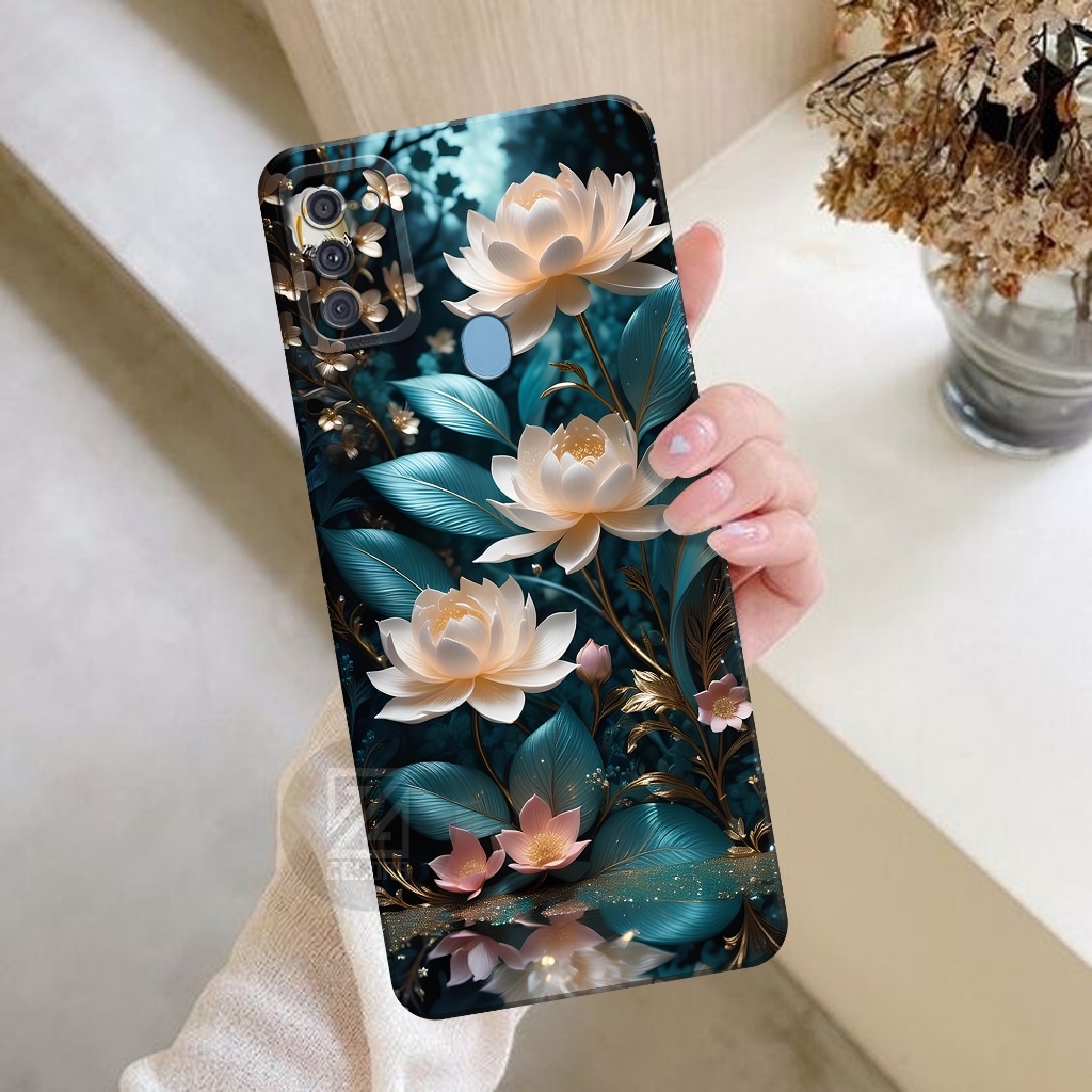 Softcase Samsung Galaxy A11,M11 Silikon Pro Camera Case Samsung Galaxy A11,M11 Case Motif Bunga Casi