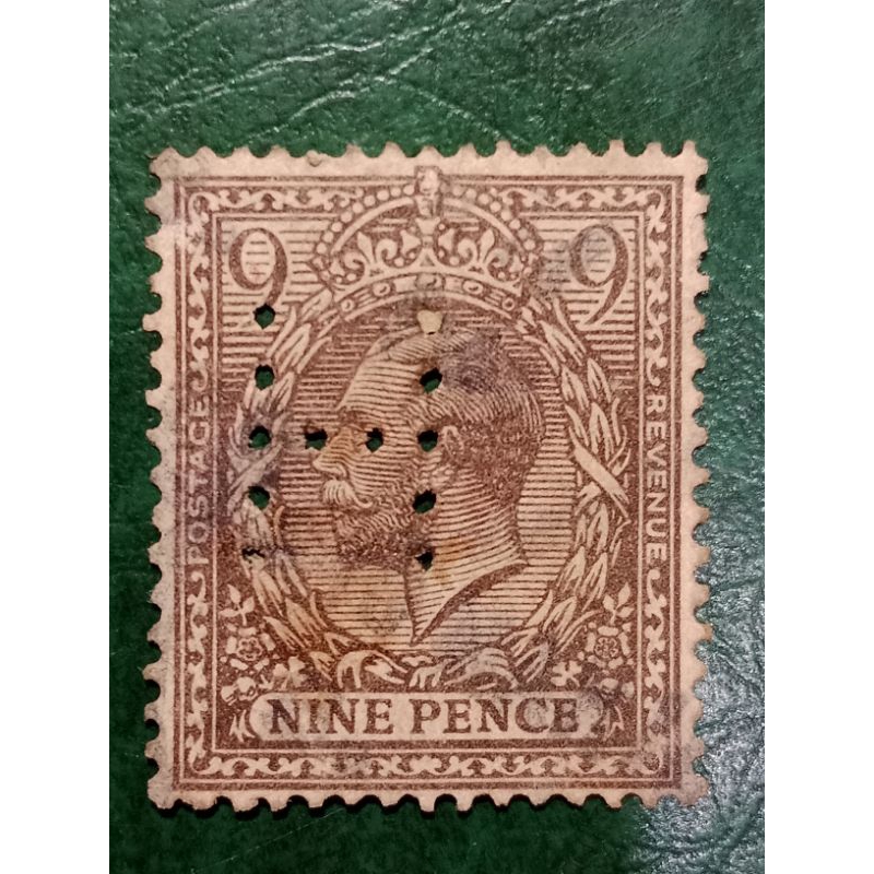 

Prangko British 9 Pence George V Tahun 1922 USED