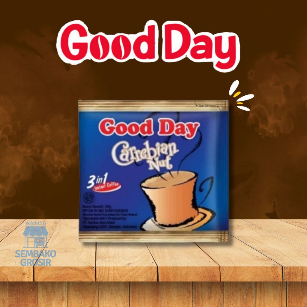 

KOPI GOOD DAY CARREBIAN NUT 1 PCS COFFE KARABIAN KOPI NIKMAT