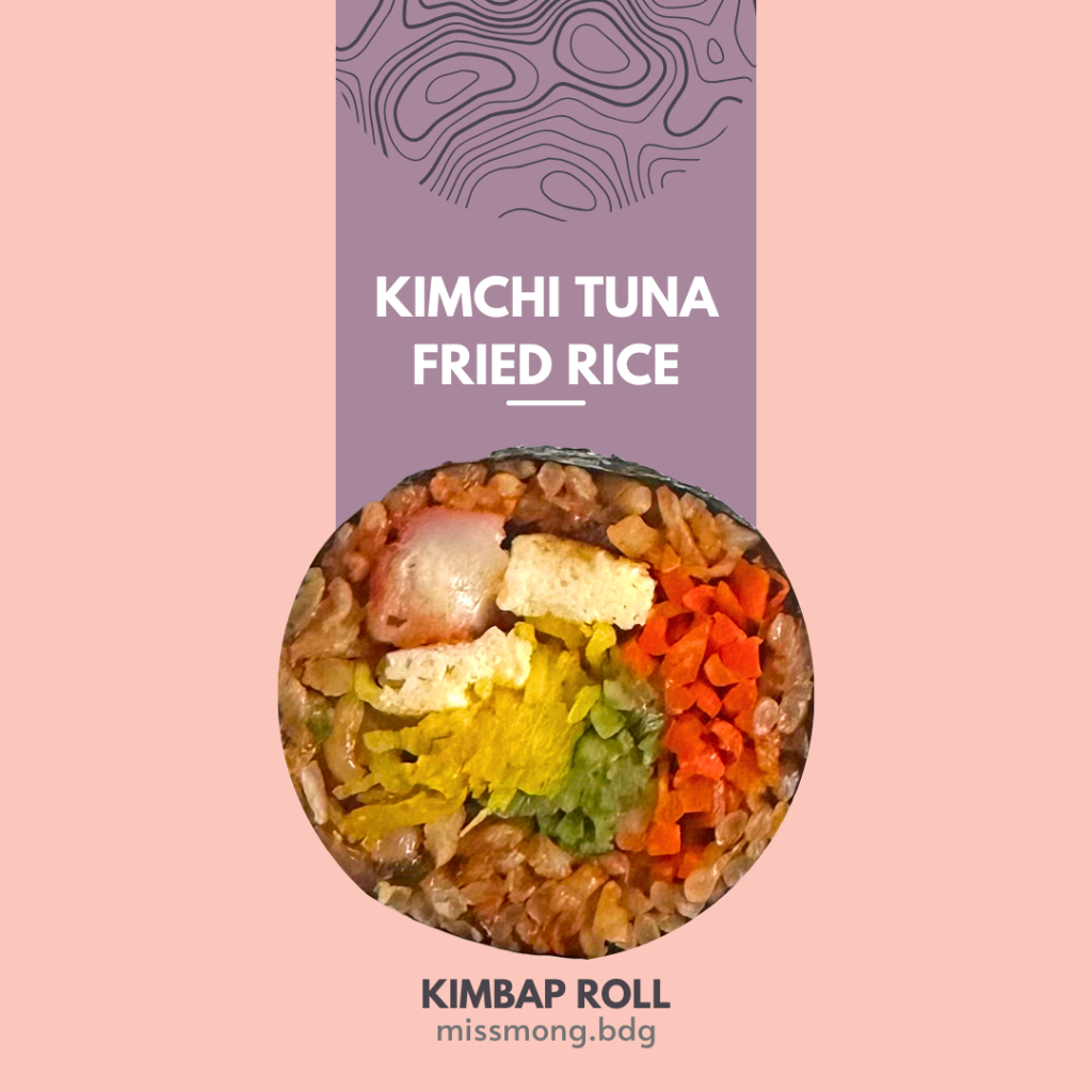 

BANDUNG AREA ONLY!! MISSMONG Kimbap - Kimchi Tuna Fried Rice Kimbap Roll Korean Food Halal + Kimchi