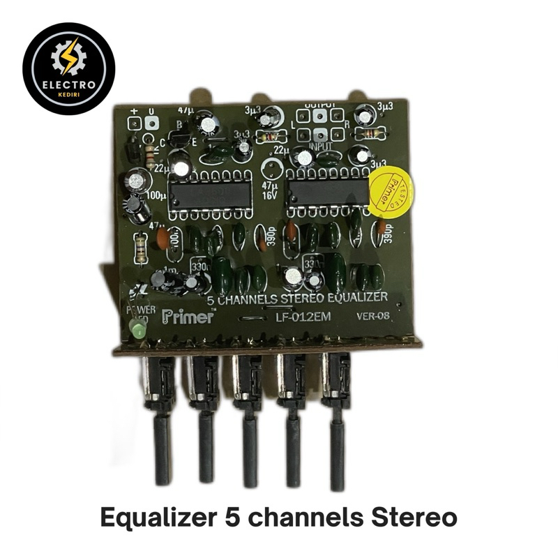 Equalizer Stereo 5 channels PRIMER ekualiser | kit equaliser 5 chanel LF-012EM