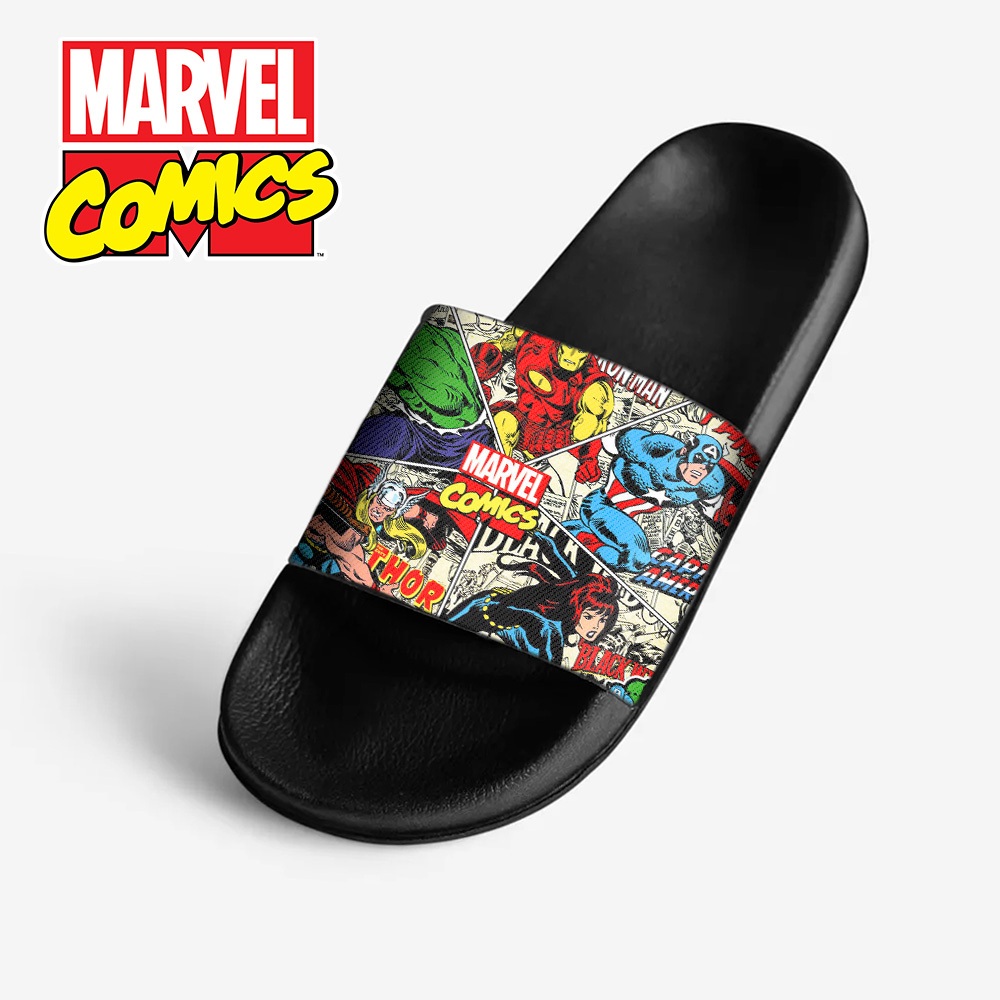 Sandal MARVEL - MVL1 - Sendal Slop Selop Slip On Slippers Slide Slipon