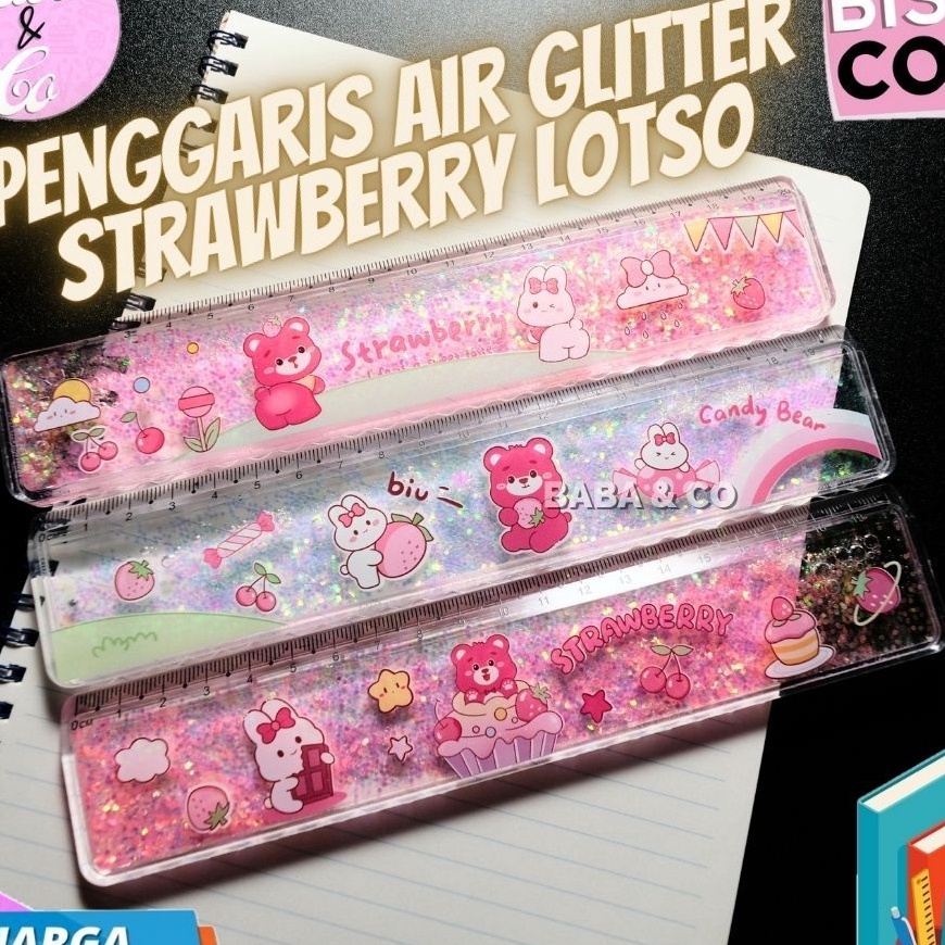 

NEW VARIAN PENGGARIS AIR GLITTER LOTSO STRAWBERRY PENGGARIS 2cm AIR GLITER LOTSO PENGGARIS LOTSO