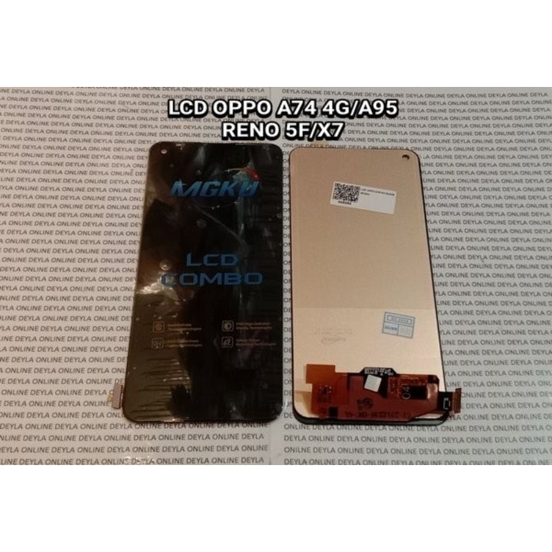 lcd touchscreen oppo a74 4g/a95 mgku original
