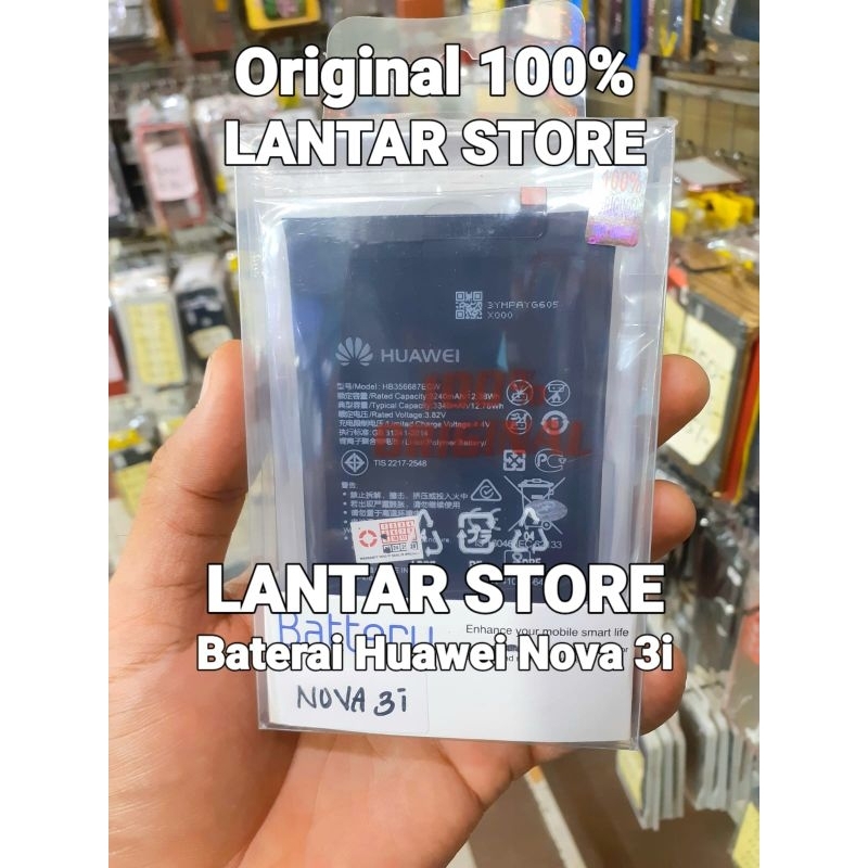 Baterai Baterry Batrai Huawei Nova 3i / Nova3i HB356687EBW Original Asli 100% Real Capacity