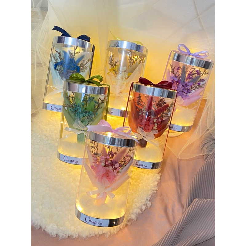 Buket Bunga Mika Tabung Mini Buket Tabung